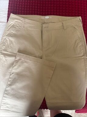 Old Navy Beige Boot-Cut Pants